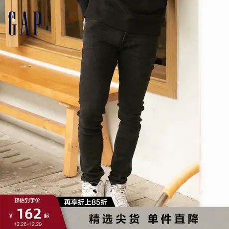 Gap男装秋季中腰弹力紧身基本款牛仔裤604000美式休闲潮流长裤图片