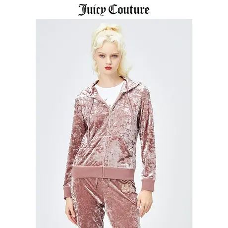Juicy Couture橘滋天鹅绒外套女美式春季新款美拉德轻奢长袖夹克商品大图