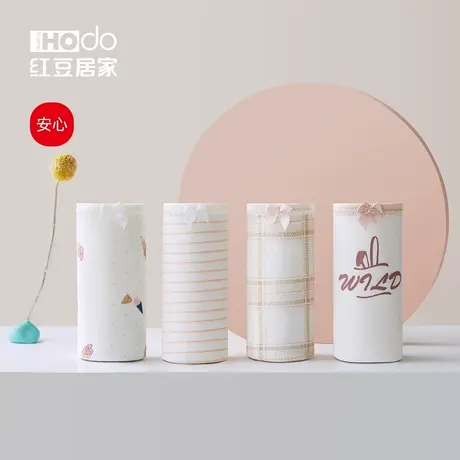 女士内裤女纯棉全棉底裆红豆少女中腰性感蕾丝大码少女式夏季薄款商品大图