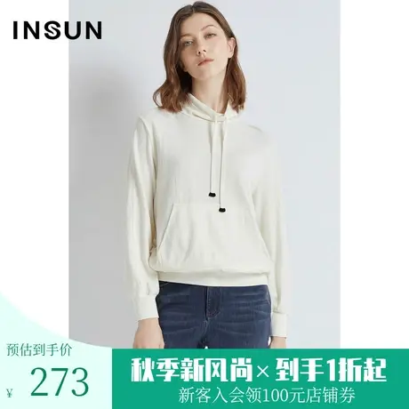 恩裳冬季经典高领套头宽松纯绵羊毛上衣衬衫女设计感小众商品大图