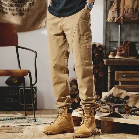 Modi Nick/摩帝尼克男裤薄款时尚潮流男士工装裤百搭纯色裤子男款商品大图