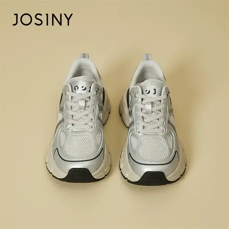 Josiny/卓诗尼老爹鞋2024新款春季爆款百搭厚底休闲鞋增高运动鞋商品大图
