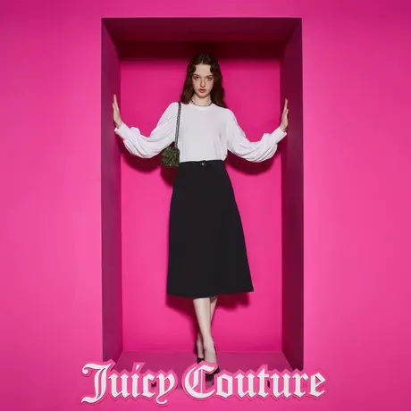 Juicy Couture橘滋23新款清丽小提花圆领长袖衬衫商品大图