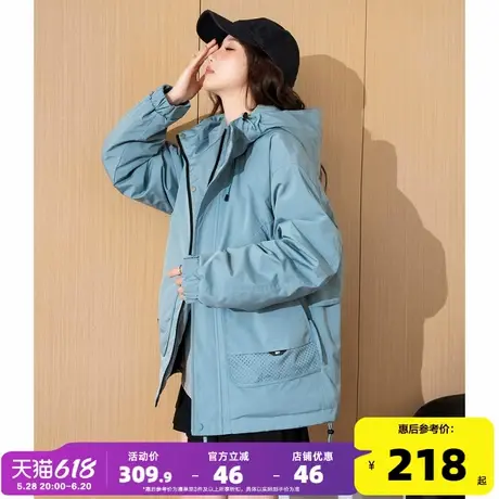 唐狮2025冬季新款女工装户外连帽加厚棉衣休闲外套宽松潮流棉服yc图片