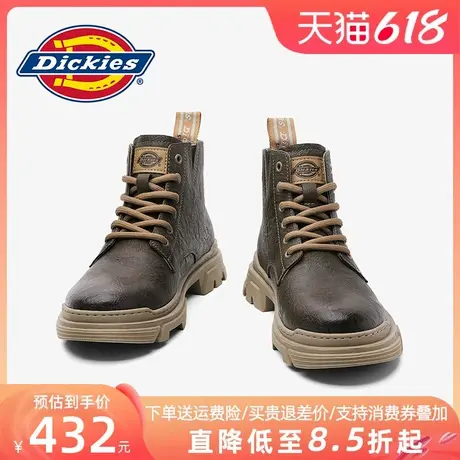 Dickies马丁靴男2025新款男鞋夏季工装皮靴男靴男士英伦高帮靴子商品大图