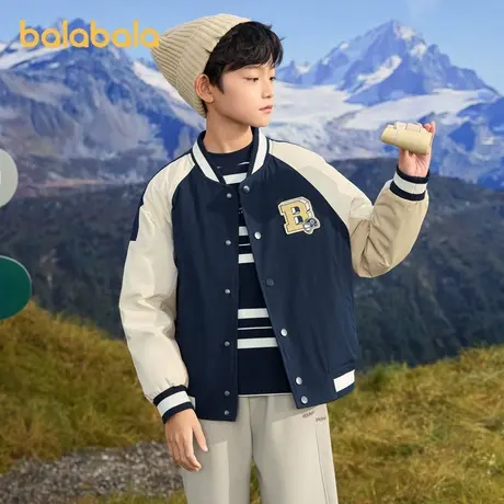 【设计师SICO】巴拉巴拉儿童羽绒服棒球领童装男童外套潮商品大图
