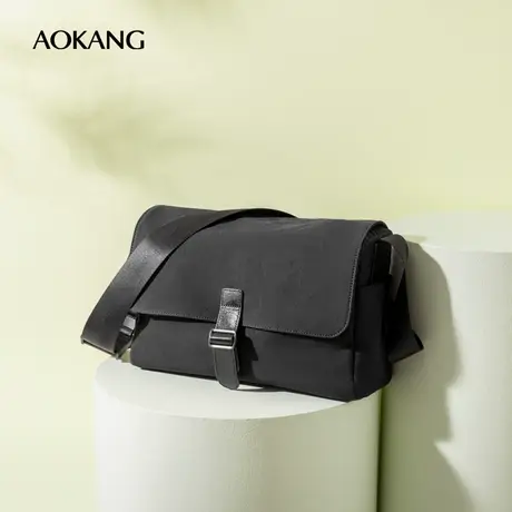 奥康斜挎包男士帆布2025新款时尚街头潮流青年潮牌休闲运动男式图片