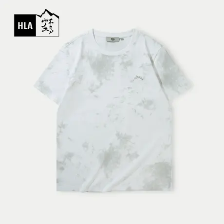 HLA/海澜之家循迹山不在高系列短袖T恤24春夏新圆领柔软上衣男商品大图