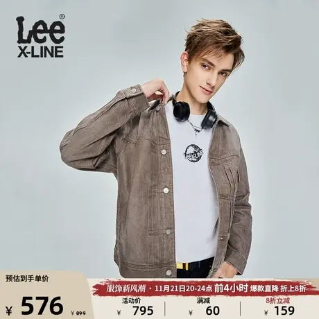 Lee23新品舒适版棕色男西部牛仔外套LMT005377202-984图片