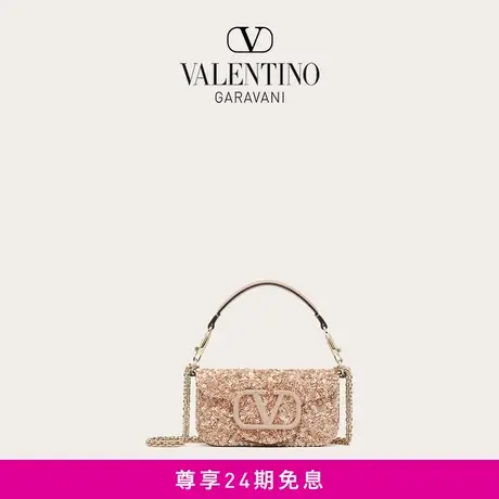 【24期免息】华伦天奴VALENTINO女士 LOCO 小号仿水晶手袋斜挎包商品大图