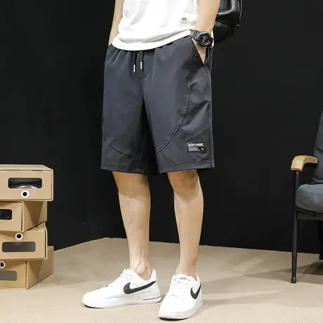 冰丝速干运动短裤男夏季薄款五分裤潮牌2024新款休闲中裤宽松大码图片