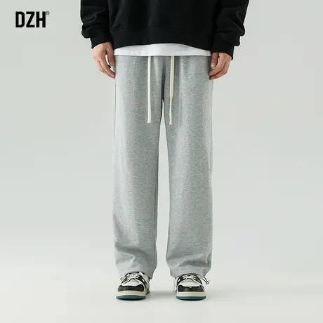 男士黑色休闲裤子男ins潮百搭美式运动裤宽松直筒裤2023新款秋季商品大图