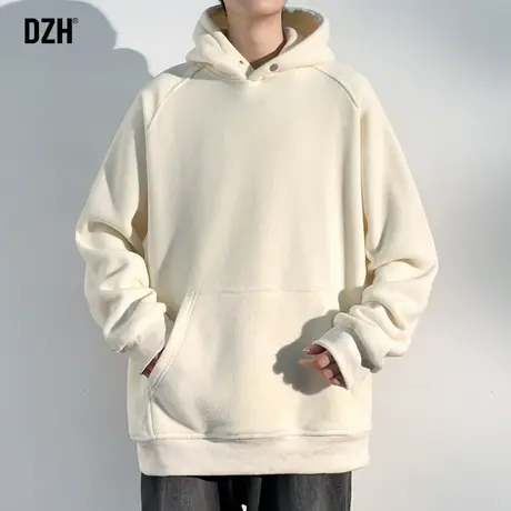 男士美式卫衣男潮牌连帽长袖上衣2024春季新款百搭男生运动外套潮商品大图