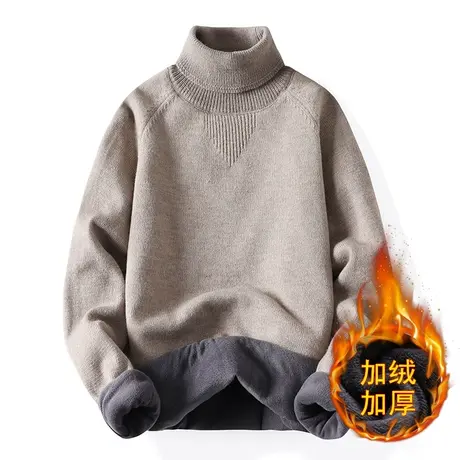 毛衣男士扭麻花保暖秋冬季潮牌针织打底衫青年潮流休闲加厚款线衣商品大图