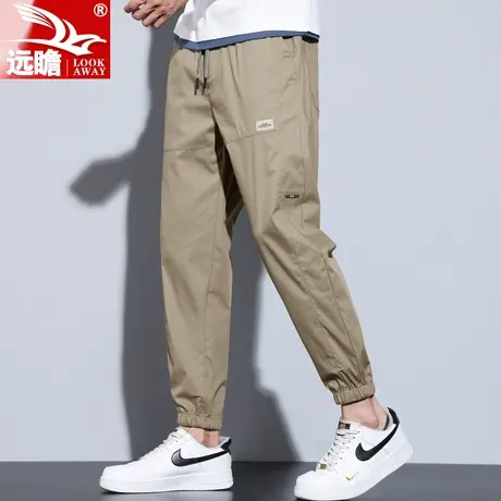 冰丝休闲裤男士透气运动速干束脚裤夏季薄款潮牌宽松哈伦裤子男装商品大图