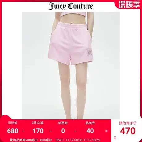 Juicy Couture橘滋短裤女2023夏季新款高腰休闲宽松美式运动裤子商品大图