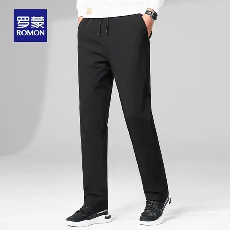 罗蒙鹅绒羽绒裤男2023冬季新款加厚保暖外套休闲宽松直筒防寒棉裤图片
