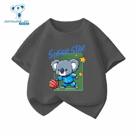 VS真维斯男童短袖T恤夏季款印花圆领儿童装纯棉套头衫上衣商品大图