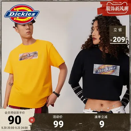 Dickies商场同款T恤 工装灵感 男春夏潮酷大Logo帅气阳光T恤图片