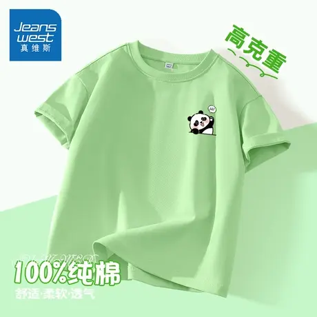 真维斯童装男童短袖T恤2025新款男大童半袖纯棉上衣薄款儿童衣服图片