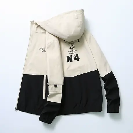 外套男士春季2023年新款潮流春秋装飞行上衣男装衣服休闲工装夹克商品大图