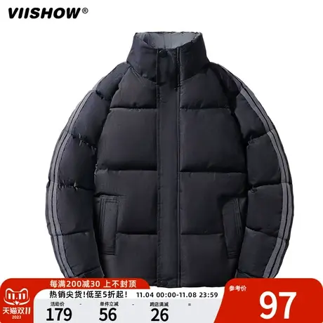 VIISHOW棉衣男士秋冬季潮牌宽松加厚羽绒棉服情侣装面包棉袄外套商品大图