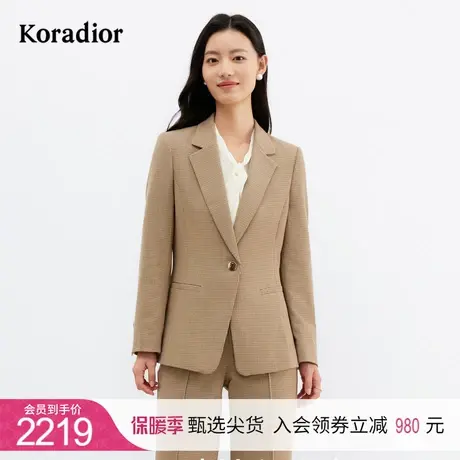 珂莱蒂尔女装英伦风西装外套女职场职业上衣女2023年春夏新款图片