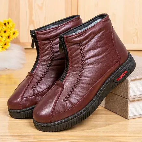 老北京布鞋女老人棉鞋软底防滑奶奶鞋加绒加厚保暖中老年妈妈鞋冬图片