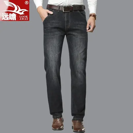 远瞻2022年新款男士牛仔裤男冬季宽松直筒商务休闲长裤子男秋冬款商品大图