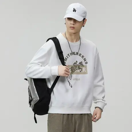 青春流行高档男士卫衣百搭长袖秋冬款卫衣时尚潮牌男士休闲卫衣图片