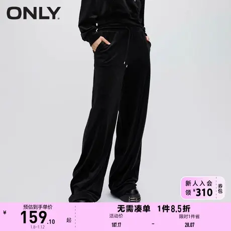ONLY奥莱秋季新款时尚百搭显瘦纯色直筒长裤休闲裤女商品大图