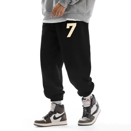 Nuthink日系潮流束脚长裤男潮牌ins简约复古vintage休闲运动裤潮商品大图