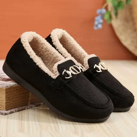 2023棉拖鞋女士冬季新款包跟加居老北京女式办公室秋冬外穿棉鞋冬商品大图