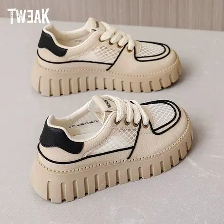 TWEAK鞋子女夏季网眼镂空女鞋夏天鞋子包头凉鞋女松糕底网红女鞋图片