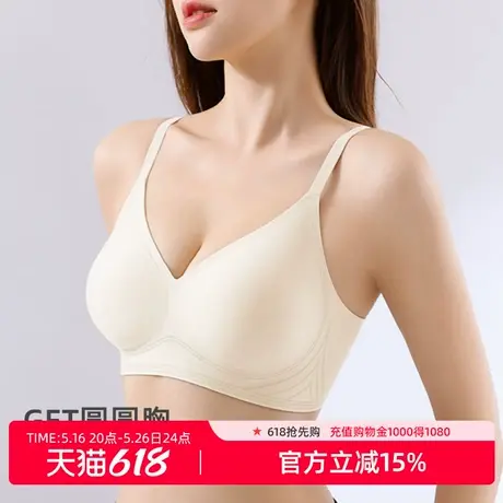 ALDOLA/雅黛俪内衣女提拉文胸聚拢小胸果冻条软支撑无痕美背胸罩商品大图