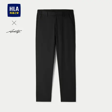 HLA/海澜之家轻商务时尚系列休闲裤24春夏新简约绣花舒适修身裤男商品大图