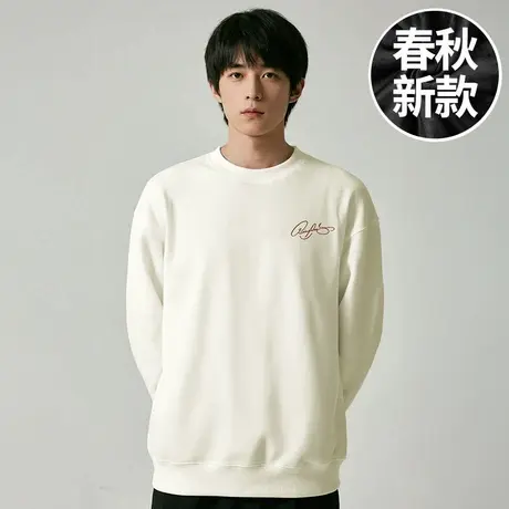 【大码男装】300斤大码男装潮男加肥加大圆领胖子打底卫衣春秋季商品大图