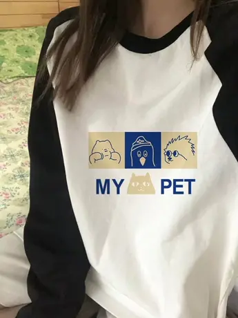 仿棉长袖t恤女2023新款春秋冬季内搭打底衫酷飒风女装高级感上衣商品大图