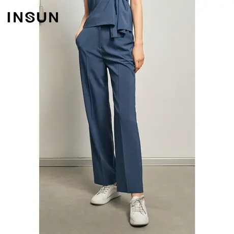 恩裳夏季OL垂感显瘦直筒西装图片