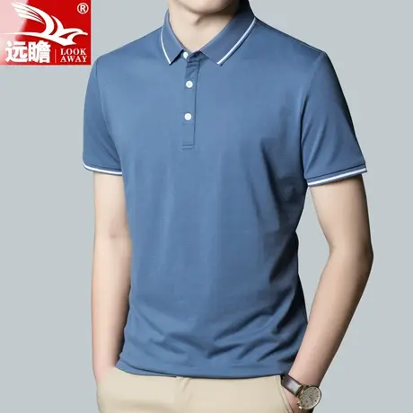 夏季短袖t恤男薄款休闲百搭男士体恤2022新款翻领半袖polo衫男款商品大图