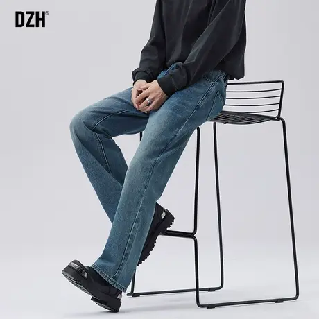 男士美式复古直筒牛仔裤男2024新款爆款修身裤子男款秋季休闲长裤商品大图