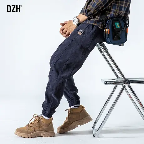 男士休闲裤男秋秋季潮牌男裤美式工装裤束脚裤子男款2023新款长裤商品大图