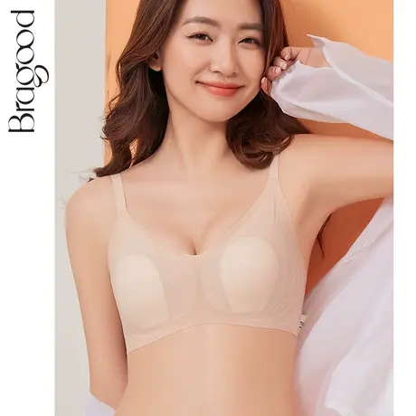 内衣女小胸聚拢文胸大胸显小无痕薄款无钢圈3D软支撑兔耳朵水晶杯商品大图