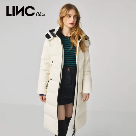 LINCCHIC金羽杰羽绒服女都市时髦修身长款羽绒服冬季外套2044495图片