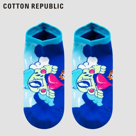 Cotton Republic/棉花共和国男士船袜ZOE合作款漫画提花情侣休闲商品大图