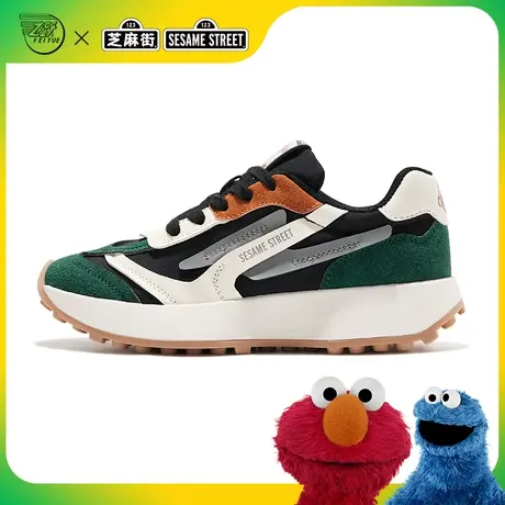 feiyue/飞跃芝麻街联名款老爹鞋秋季款厚底百搭运动鞋休闲鞋720图片