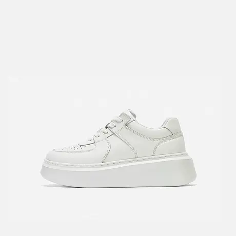 Nine West/玖熙2025年春夏新款板鞋女厚底增高小白鞋透气休闲鞋女图片