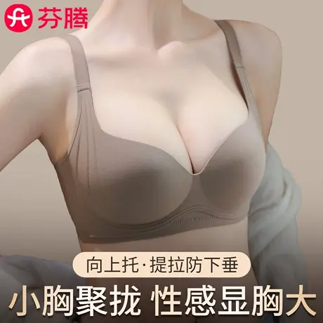 芬腾小胸聚拢显大内衣女无钢圈提拉侧收副乳无痕防下垂美背文胸罩商品大图