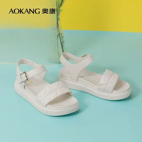 奥康女鞋 潮流夏季气质厚底女士外穿休闲时尚凉鞋休闲舒适女凉商品大图