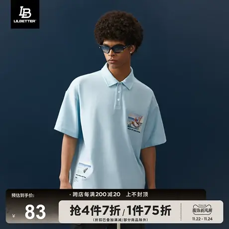 Lilbetter爱德华·霍普联名短袖夏新款polo衫设计感衬衫简约寸衫商品大图